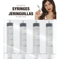 Kostümzubehör Verkaufsladen -Kostümzubehör Verkaufsladen 4 spritzen kanuelen als kostuemzuebhoer 4 plastic syringes as costume accessory 53400 02