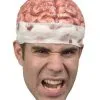 Blutiges Gehirn Als Mütze -Kostümzubehör Verkaufsladen bloody brain cap gehirn kappe blutiges gehirn muetze halloween maske zombie gehirn 53002 01