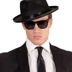 Schwarze Universal Brille -Kostümzubehör Verkaufsladen blues brothers brille schwarze karnevalsbrille faschingsbrille 17139 4