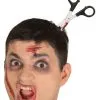 Halloween Haarreif Mit Blutiger Schere -Kostümzubehör Verkaufsladen blutige scherei m kopf an haarreif 37978