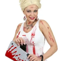 Blutiges Beil Handtasche -Kostümzubehör Verkaufsladen blutiges beil handtasche blutiges metztgerbeil handtasche bloody meat cleaver handbag 36560 03