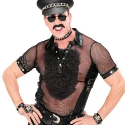 Brusthaar Toupet Schwarz -Kostümzubehör Verkaufsladen brusthaar toupet schwarz faschingsperuecke herrenperuecke maennerperuecke 16583 03