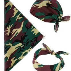 Camouflage Kopftuch -Kostümzubehör Verkaufsladen camouflage bandana camouflage kopftuch army bandana military halstuch 54345 04