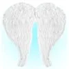 Weiße Engelsflügel Mit Federn 51x46cm -Kostümzubehör Verkaufsladen engelsfluegel mit weissen federn white angel wings kostuemfluegel und zuebehoer 52424
