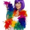 Regenbogen Federboa 180cm -Kostümzubehör Verkaufsladen federboa regenbogen bunte federboa fuer einhorn kostueme gay pride accessoires 35781