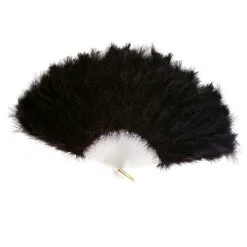 Federfächer Schwarz