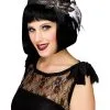 Graues Flapper Haarband Deluxe -Kostümzubehör Verkaufsladen flapper haarband deluxe grau kostuemband verkleidungszubehoer faschingsband deluxe flapper headband grey 25686