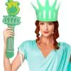 Liberty Statue Schaumstoff Set -Kostümzubehör Verkaufsladen freiheits statuen set aus schaumstoff kostuem hut verkleidungs hut halloween verkleidungs accessoire 38553