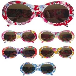 Geblümte Hippie Sonnenbrille