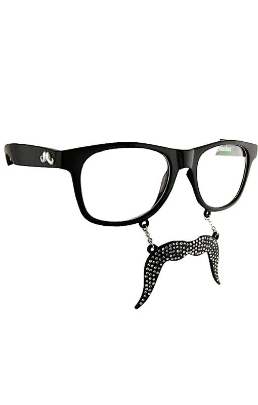 Glitter Bart Mit Brille