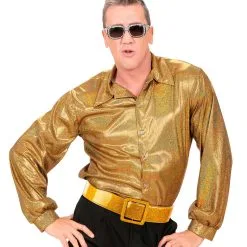 Glitzergürtel Mit Gold Glitter -Kostümzubehör Verkaufsladen glitzer guertel mit gold glitter guertel aus vinyl gold kostuemguertel als zubehoer bild1 22941 03