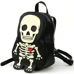 Skelett Rucksack Glow In The Dark -Kostümzubehör Verkaufsladen glow in the dark skelett rucksack skeleton backpack halloween kostuem zubehoer 54520 3
