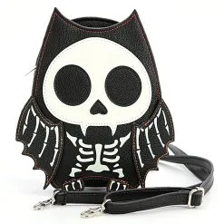 Skelett Fledermaus Handtasche "Glow In The Dark"
