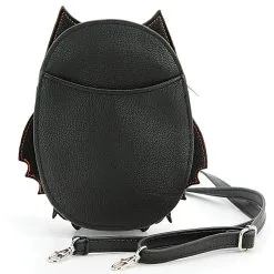 Skelett Fledermaus Handtasche "Glow In The Dark" -Kostümzubehör Verkaufsladen glow on the dark skelett fledermaus handtasche skeleton bat shoulder bag 53445 3