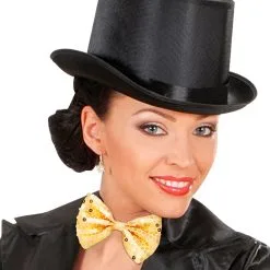 Pailletten-Fliege Gold -Kostümzubehör Verkaufsladen goldene fliege aus pailletten goldene pailletten fliege golden tie bow 29360 05