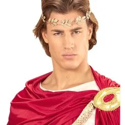 Goldener Lorbeerkranz Mit Gummizug -Kostümzubehör Verkaufsladen goldener lorbeer kranz julius caesar kostuemzubehoer roemische goettin golden laurel headwreath 36591 04