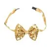LED Pailletten Fliege Gold -Kostümzubehör Verkaufsladen goldfarbene pailetten fliege mit led licht golden light up bow tie bild1 27024