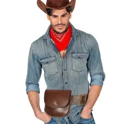 Kunstleder Gürtel Mit Tasche Braun -Kostümzubehör Verkaufsladen guertel mit tasche in lederoptik belt with bag leather optic 38521 03