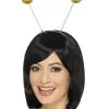 Goldener Glitter Bommel Haarreif -Kostümzubehör Verkaufsladen haarreif mit goldenen bommeln faschings kopfschmuck karneval haarreifen gold glitter ball boppers 28947