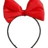 Haarreif Mit Roter Schleife -Kostümzubehör Verkaufsladen haarreif mit roter schleife haarreifen kostuem zubehoer 22966 1