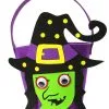 Halloween Körbchen "Hexe" -Kostümzubehör Verkaufsladen halloween koerbchen hexes trick or treat basket witch halloween tasche 38021 01 2