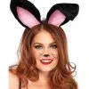 Haarreif Mit Häschen Ohren Schwarz
