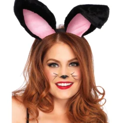 Haarreif Mit Häschen Ohren Schwarz