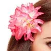 Hawaii Blumen Haarspange Rose -Kostümzubehör Verkaufsladen hawaii blumen haarclip rosa floral hair clip fancy dress accessory 37284