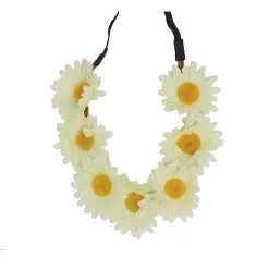 Flower Power Stirnband -Kostümzubehör Verkaufsladen hippie blumen stirnband flower power headband 70s stirnband blumen stirnband 29030 02