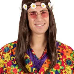 60´s Blumen Haarband -Kostümzubehör Verkaufsladen hippie blumenhaarband flowerpower stirnband 27020 02