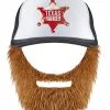 Baseball Kappe Mit Bart -Kostümzubehör Verkaufsladen hipster basecap mit bart trucker vollbart texas ranger berad kuenstlicher vollbart 29382 1