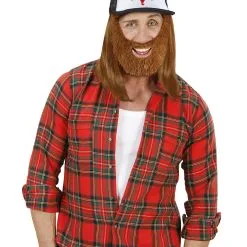 Baseball Kappe Mit Bart -Kostümzubehör Verkaufsladen hipster basecap mit bart trucker vollbart texas ranger berad kuenstlicher vollbart 29382 3