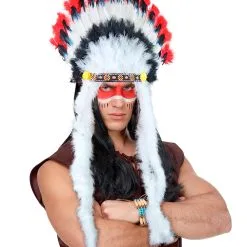 Indianer Kopfschmuck Mit Federn