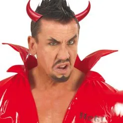 Kleine Rote Teufelshörner -Kostümzubehör Verkaufsladen kleine teufelshoerner mit haarreif teufelhoerner als haarschmuck 21290 3