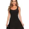 Kurzes Skater Kleid Schwarz -Kostümzubehör Verkaufsladen kurzes skater dress schwarz skater dress 37835