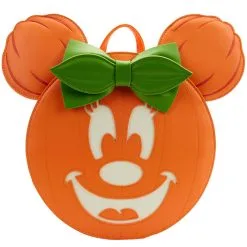 Disney Glow Face Minnie Pumpkin Rucksack Loungefly