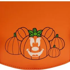 Disney Glow Face Minnie Pumpkin Rucksack Loungefly -Kostümzubehör Verkaufsladen loungefly disney glow face minnie pumpkin rucksack minnie mouse halloween accessoires 53809 4
