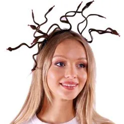 Medusa Haarreif Mit Schlangen -Kostümzubehör Verkaufsladen medusa kopfschmuck mit schlangen medusa headband with snakes cosplay kostuemzubehoer 50520 02