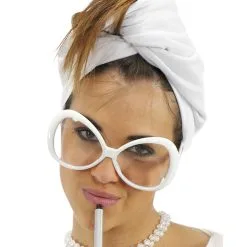 Mega Star Brille Weiß