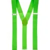 Neongrüne Hosenträger -Kostümzubehör Verkaufsladen neongruene hosentraeger neon green suspenders 80er jahre kostuemzubehoer 24154 01