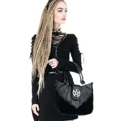 Fledermaus Handtasche Ominous -Kostümzubehör Verkaufsladen ominous fledermaus handtasche ominous bat handbag gothic handtasche gothic purse 54549 06