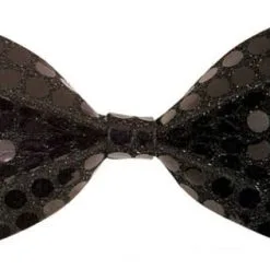 Pailetten Fliege Schwarz