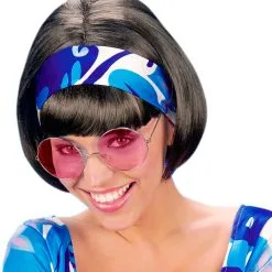 Pinke 70er Sonnenbrille -Kostümzubehör Verkaufsladen pinke 70er sonnenbrille flower power sonnenbrille blumenkinder sonnenbrille hippie nickel sonnenbrille pink 70is sunglasses 17260 02