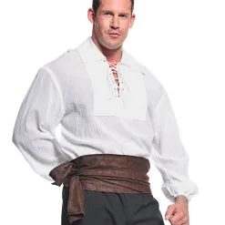 Seeräuber Kostüm Hemd Weiß