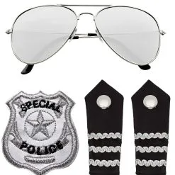 Cop Kostümzubehör Set 4-tlg.