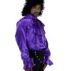 Purple Rain Kostüm Hemd -Kostümzubehör Verkaufsladen purple rain kostuemshirt popstar verkleidung 80er jahre kostuem 31551
