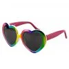 Herz Brille In Regenbogenfarben -Kostümzubehör Verkaufsladen regenbogen herz brille rainbow heart glasses kostuembrille faschingsbrille 38629 001