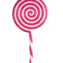 Riesen Lolly Pink/weiß -Kostümzubehör Verkaufsladen riesen lollypop pink als kostuemzubehoer riesen lutscher aus kunststoff 22951 3