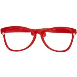 Clown Riesenbrille Rot