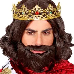 Königliche Krone Mit Farbigen Ziersteinen -Kostümzubehör Verkaufsladen royale koenigskrone mit bunten schmucksteinen 38047 1